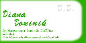 diana dominik business card